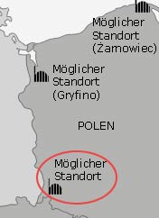 Standorte polnischer AKW; Bild: mdr.de (Ausschnitt)