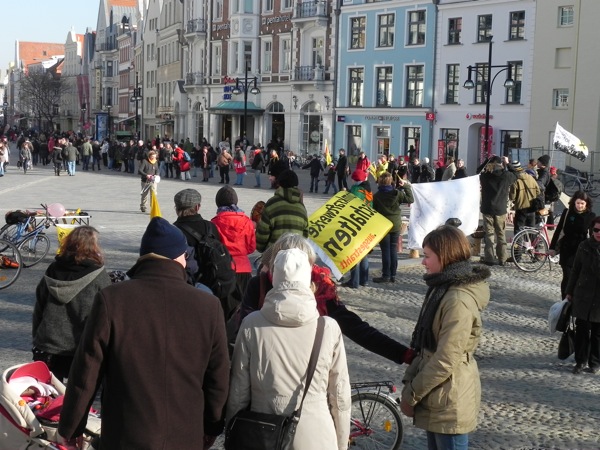 Menschenkette 26.02.2011 Rostock