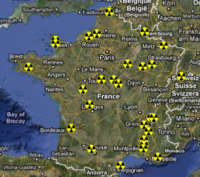 Atomstandorte in Frankreich