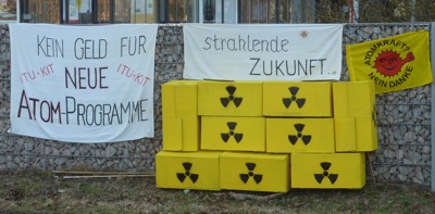 Proteste gegen den Ausbau des ITU Karlsruhe, Bild: BI Müll&Umwelt