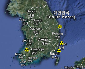 Atomstandorte in Südkorea