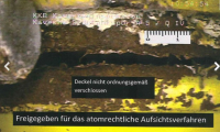 AKW Brunsbüttel: Nicht geschlossener Deckel eines Atommüllfasses, Bild: Vattenfall